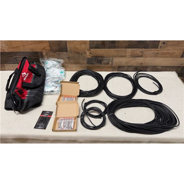 Multiple Mogami Black Cables w/  Austor Tin/Lead Rosin Core Solder Wire Set, Neutrik Audio Connector