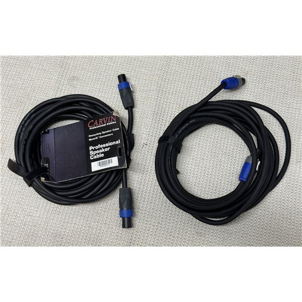 Qty 2 Carvin & Hosa Professional Speaker Cables