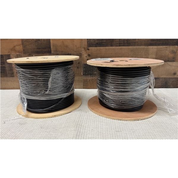 Qty 2 Spools RG6 Quad Shield Coaxial Cables
