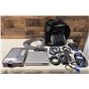 Image 1 : Sharp NoteVision Projector, Memorex DVD Player, Cables, etc in Case