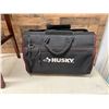 Image 12 : Wooden Stool w/ Upholstered Back & Seat 18" x 17" x 46"H w/ Husky Bag