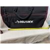 Image 13 : Wooden Stool w/ Upholstered Back & Seat 18" x 17" x 46"H w/ Husky Bag