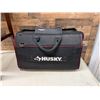 Image 7 : Wooden Stool w/ Upholstered Back & Seat 18" x 17" x 46"H w/ Husky Bag