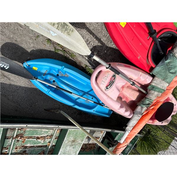 Pelican/Lifetime Sit On Kayak w/Oars - 2