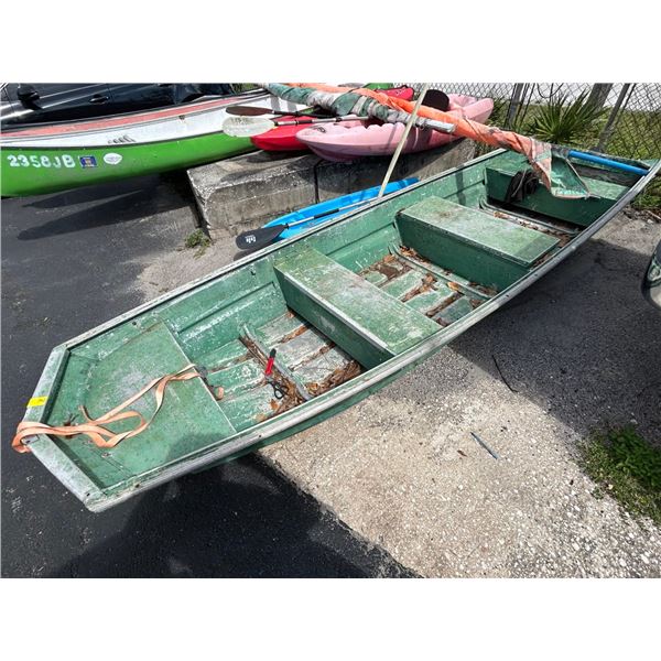 Alum  15'  John Boat - No Title Required - 2 Sails