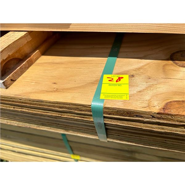 3/4"  Plywood  7 Sheets