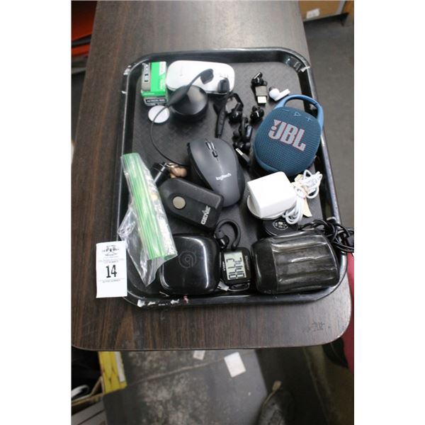 Portable Speakers, Beats Headphones, Adapter, Travel Items