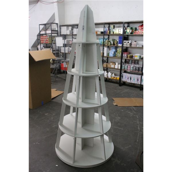 Tree Style Swivel Merchandiser - White