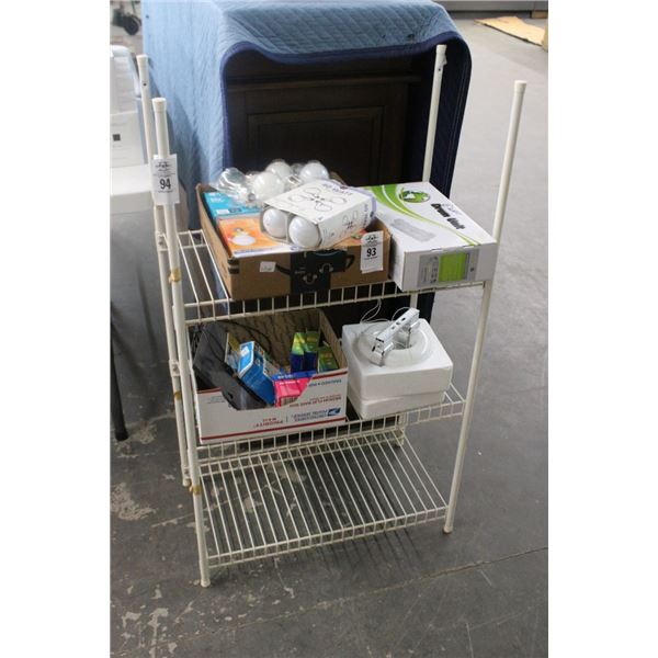Small White Storage Rack