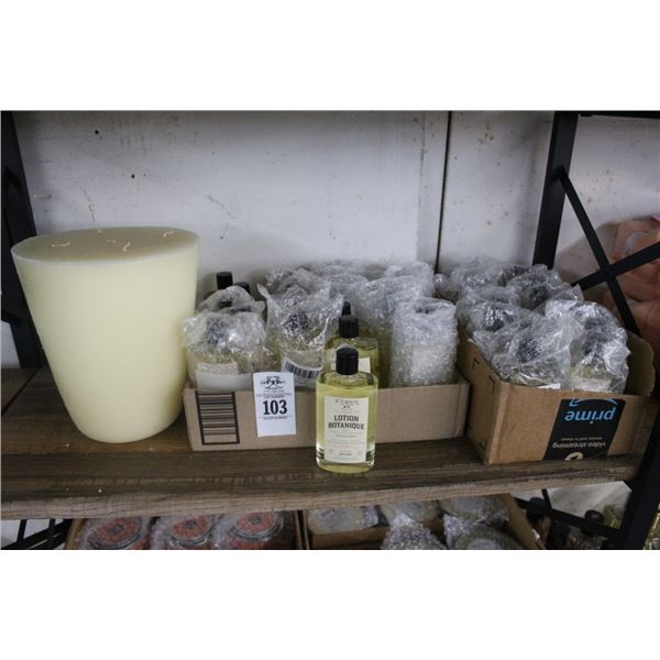Liquid Fragrances, Large Candle