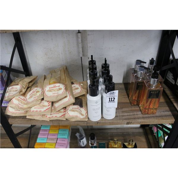 Nest Liquid Soap 5, Brunno Fragrances 9, Bagette Candles -11