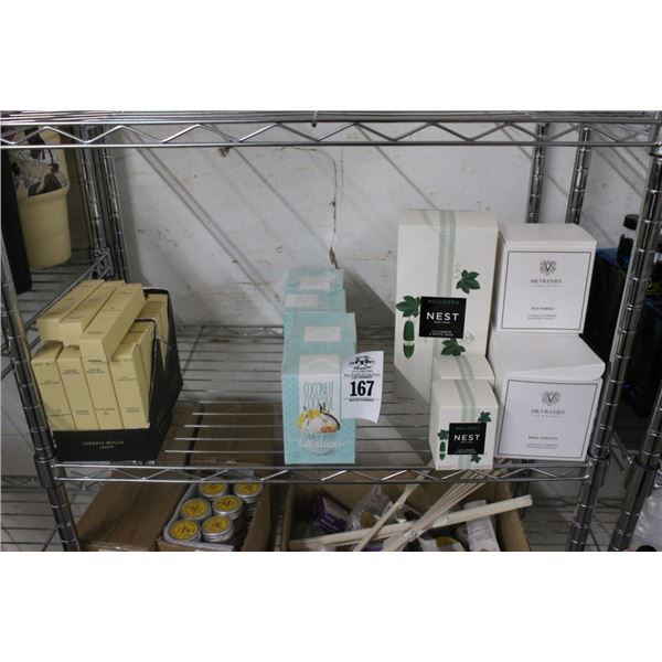 Candles, Diffusers, Travel Sprays
