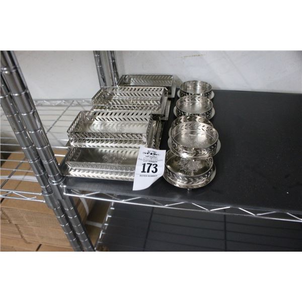 Bath & Body Silver Trays - 12