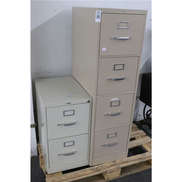 2/4 Drawer File Cabinets - 2
