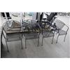 Image 1 : Rod Iron/Mesh Floral Trim Patio Chairs - 4