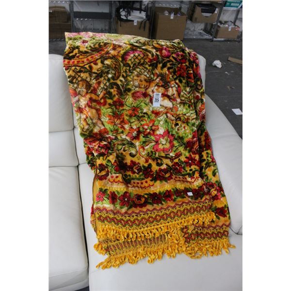 Large Floral Blanket