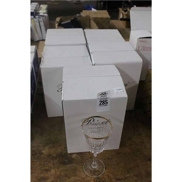 Ricci Gold Crystal Stems Gift Set of 4 - 5