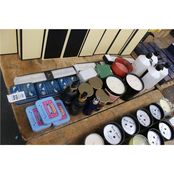 Trivia/Playing Cards, Scented Candles, Perfumes, Facial Cleansers