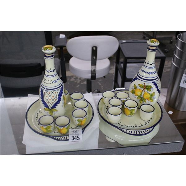 Limoncello Demitasse Sets - Pair