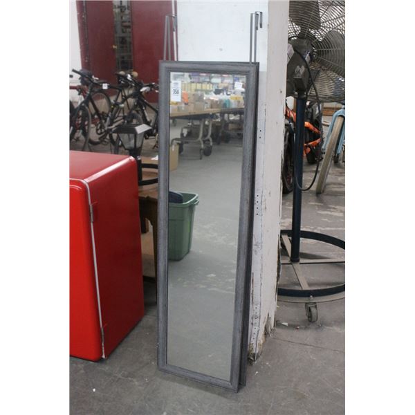 Grey Framed Vanity Wall Mirrors - 3 - No Shipping