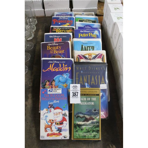 Asst. VHS Movies Mostly Disney
