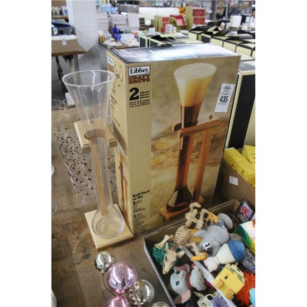 Libbey Caraffe Brew Half Yard of Ale Pilsner Stand