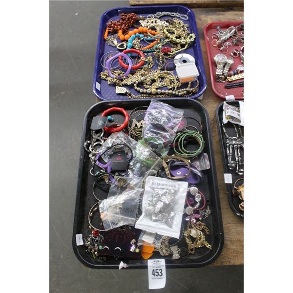 Trays 2 w/Asst. Fashion Jewelry