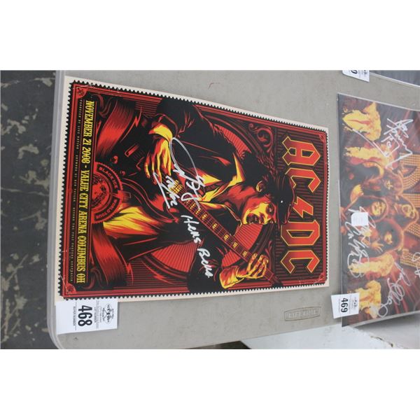 AC/DC Autographed Promotion