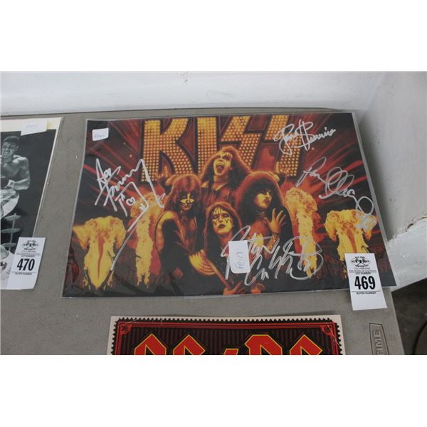 Kiss Band Autographed Promotion