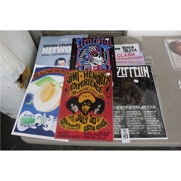 Asst. Band Promotions Jimmy Hendrick, Bruce Springsteen, Led Zeppelin, Clash, Grateful Dead