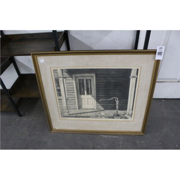 Framed Front Porch Sketch - 20"  X  24"