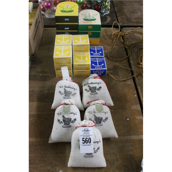 Soaps, Sandy Bloom, Bags w/Aloe