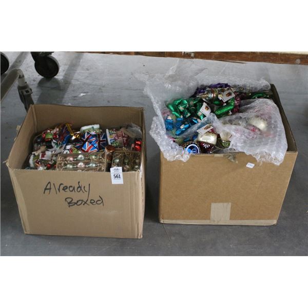 Boxes 2 w/Asst. Christmas Ornaments