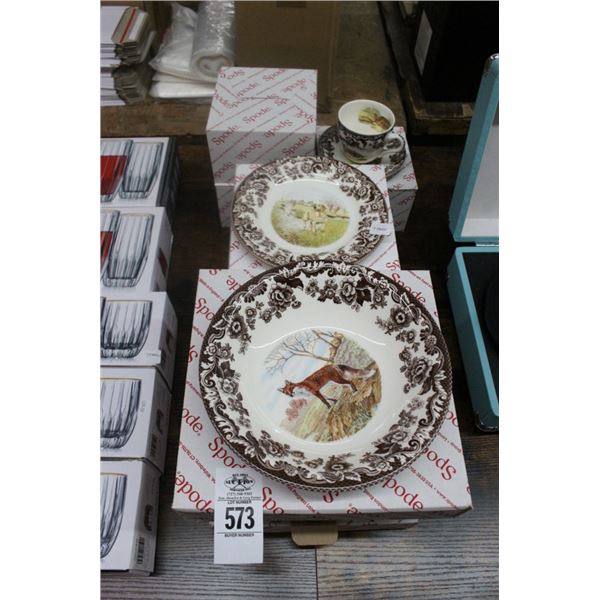 Spode Animal Motif Dishes, Bowls, Cups/Saucers