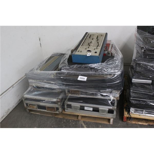 Large Audio Mixer, Asst. Audio Equipment w/Transport Cases