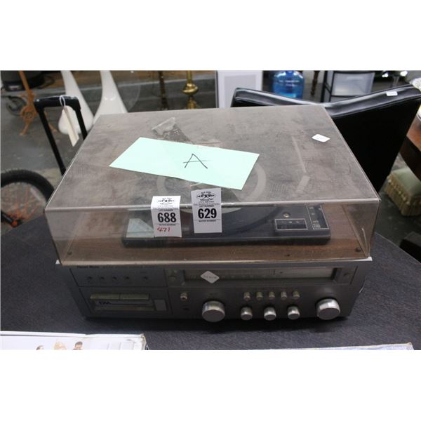 Vintage Stereo Receiver, Turntable