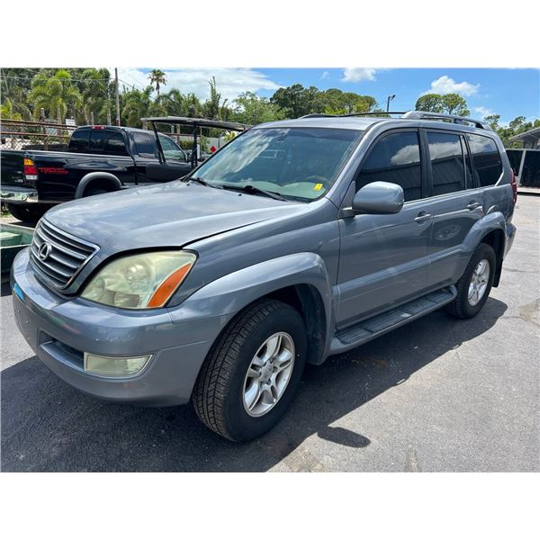 '04 Lexus GX 470 5Dr 5Psgr SUV,Grey/Tan Lthr,Burl Trim,4x4,Auto,A/C,Stereo/CD,PW,PL,PM,PS,CC,