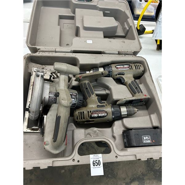 Porter Cable Tool Set w/Drills, Circular Saw - No Charger