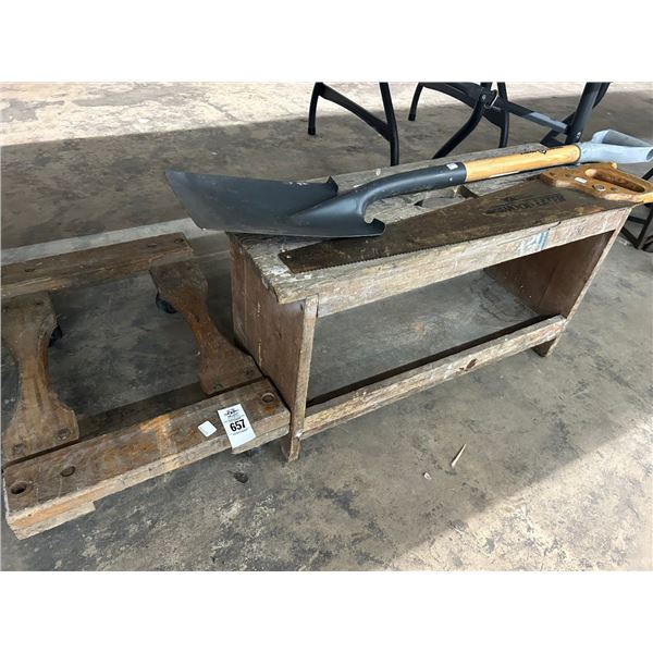 Small Shovel, Hand Saw, Tool Bench, Dolly