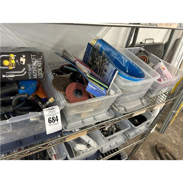 Spray Paints, Hardware, Wall Hooks, Grinder Discs, Respirator Masks
