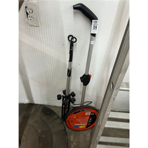 Cresent Measuring Wheel, Rolling Tool Stand