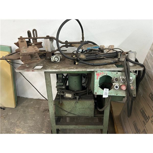 Pipe Bender Rig Broken Caster,  - Needs Service