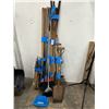 Image 1 : Large Lot of Asst. Yard Tools Post Hole Diggers, Rakes, Brooms