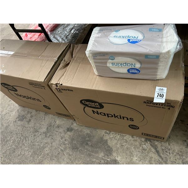 6- 500 Count Case Napkins - 6 X $