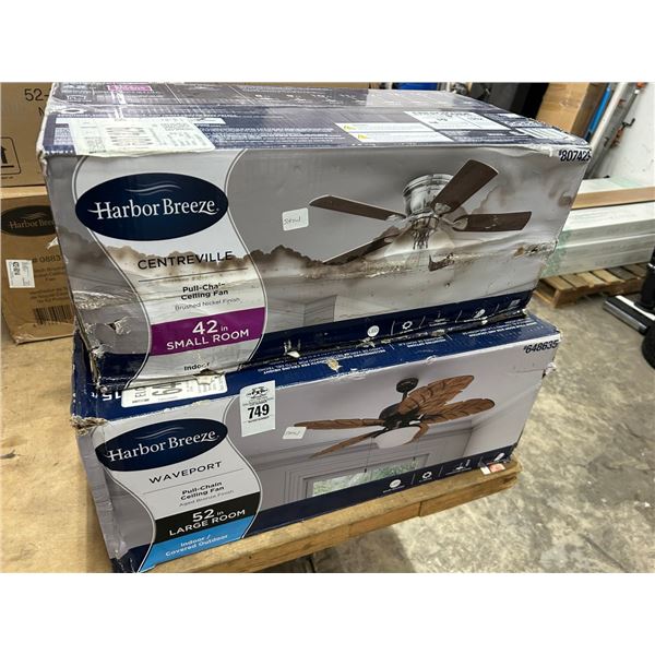 Harbor Breeze  42"/52"  Ceiling Fans in Box - 2