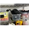 Image 2 : Bins 4 w/Rain Shoots, Knee Pads, Clamps, Paint Tools
