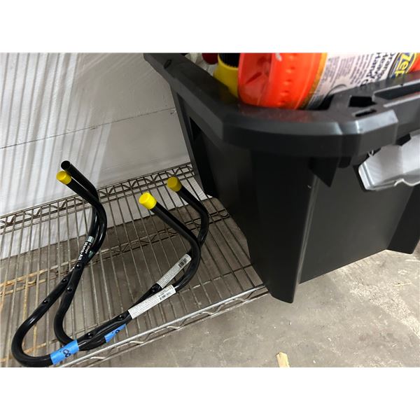 Wall Hanger Brackets, Grill Cover,  Bin w/Soap, Lubricants