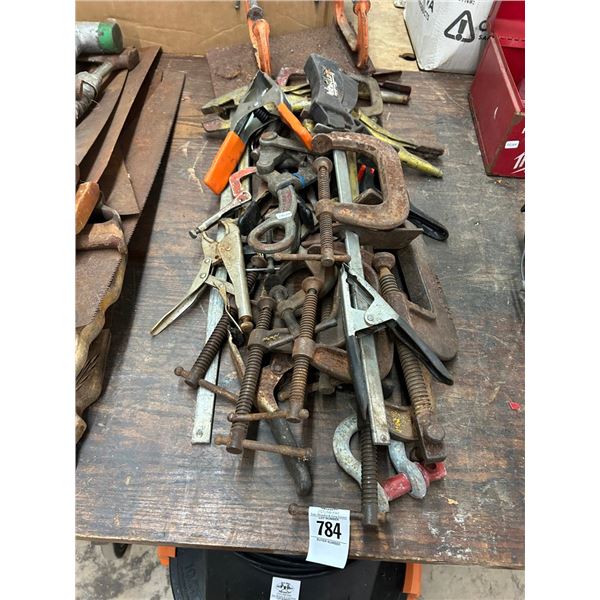 C Clamps, Vise Grips, Spring Clamps, Tools