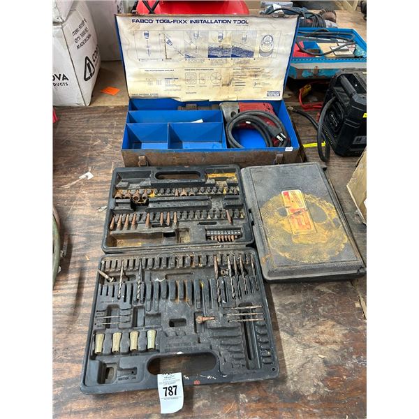 Milwaukee Electric Drill, Dino Mark File, Drill Bits