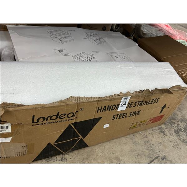 Lordear Hand Made SS Sink - NEW